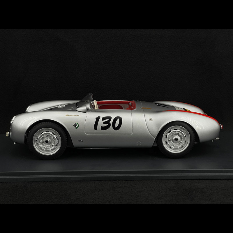 Porsche 550 A Spyder n° 130 Little Bastard James Dean 1956 Silver 1/12  Schuco 450047800