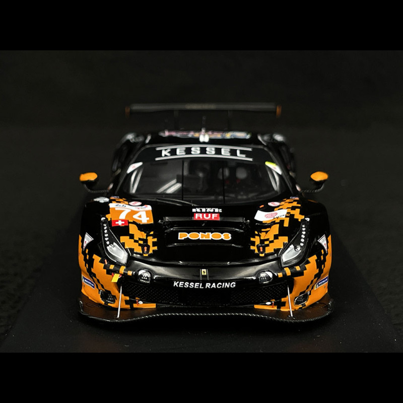 Miniature LOOKSMART Ferrari 488 GTE EVO N°74 Kessel Racing, 24H Du Mans, échelle 1/43