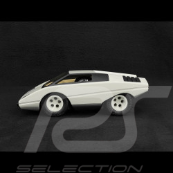 Miniature Vintage Lamborghini Countach Silhouettes Inspiration Blanc Playforever PLUFO75