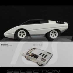 Miniature Vintage Lamborghini Countach Silhouettes Inspiration Blanc Playforever PLUFO75