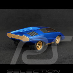 Vintage Car Lamborghini Countach silhouettes inspiration Blue Playforever PLUFO77