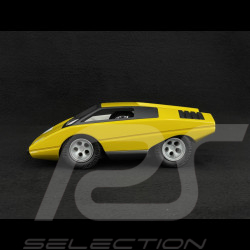 Miniature Vintage Lamborghini Countach Silhouettes Inspiration Jaune Playforever PLUFO79