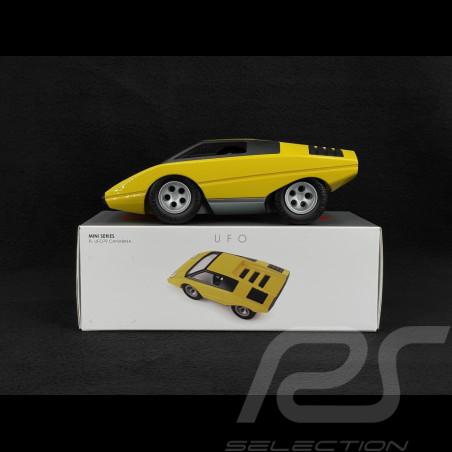 Vintage Car Lamborghini Countach silhouettes inspiration Yellow Playforever PLUFO79
