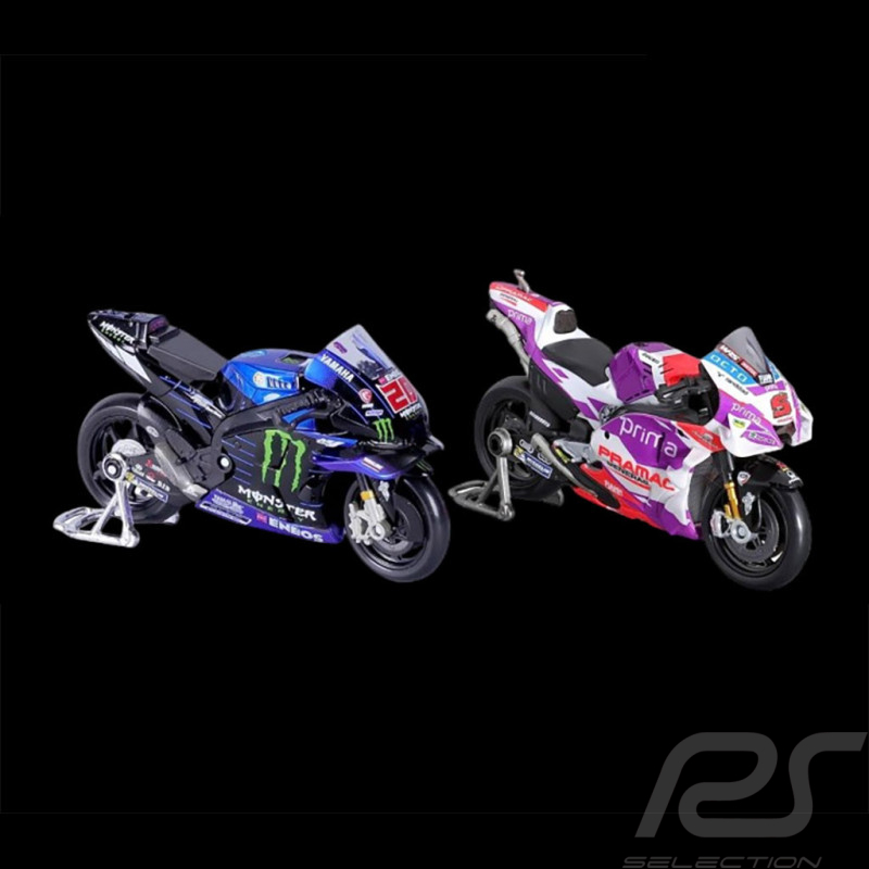 Duo Quartararo Yamaha M1 n° 20 & Zarco Ducati Desmosedici n° 5 Moto GP Saison 2022 1/18 Maisto 36375