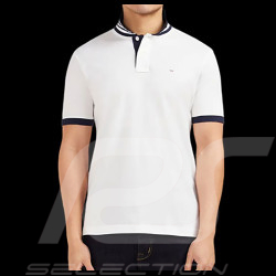 Eden Park Polo Shirt Cotton Pima contrasted White / Navy Blue PPKNIPCE0007- BC - men