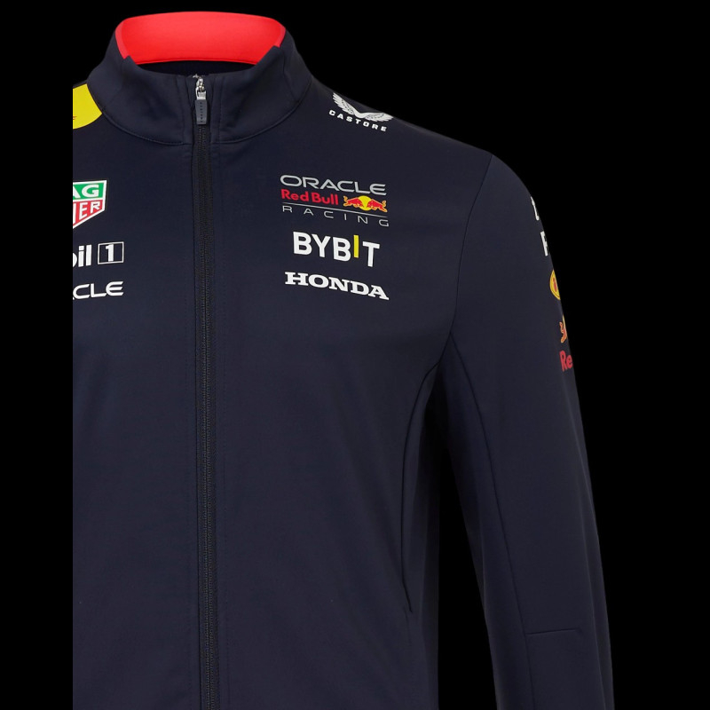 Red Bull Softshell Jacket Racing Verstappen Pérez F1 Navy Blue TU5286 ...