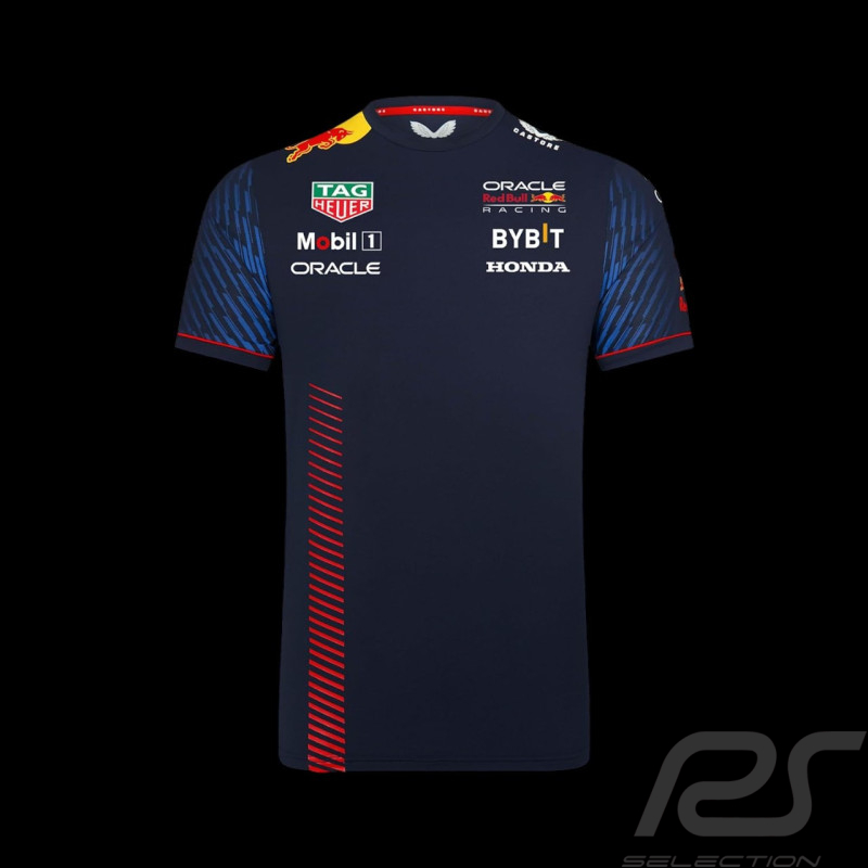 T-shirt Red Bull Racing F1 Grand Prix Verstappen Perez Bleu nuit TM2644 - Homme