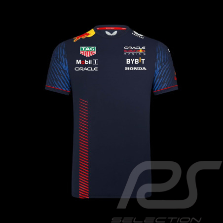 Red Bull Racing T-shirt F1 Grand Prix Verstappen Perez Nachtblau TM2644 - Herren