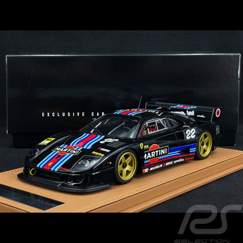 Ferrari F40 LM Press Version n° 22 1996 Martini Black 1/18 Tecnomodel TM18-286N