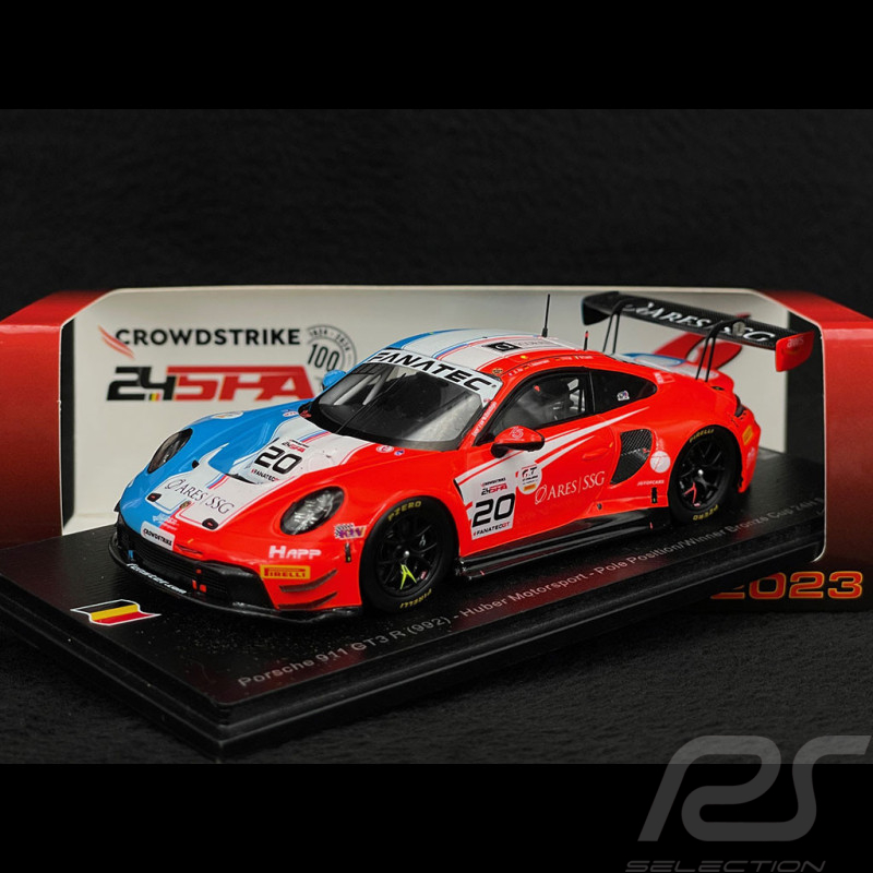 Porsche 911 GT3 R Type 992 n° 20 Winner 24h Spa 2023 1/43 Spark SB708