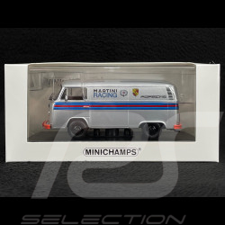 Volkswagen Combi T2 Bus "Porsche Renndienst" 1972 Martini Blanc 1/43 Minichamps 943053066