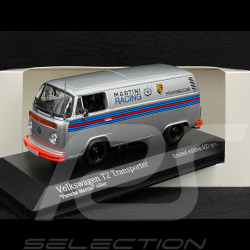 Volkswagen Combi T2 Bus "Porsche Renndienst" 1972 Martini Blanc 1/43 Minichamps 943053066