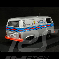 Volkswagen Combi T2 Bus "Porsche Renndienst" 1972 Martini Blanc 1/43 Minichamps 943053066