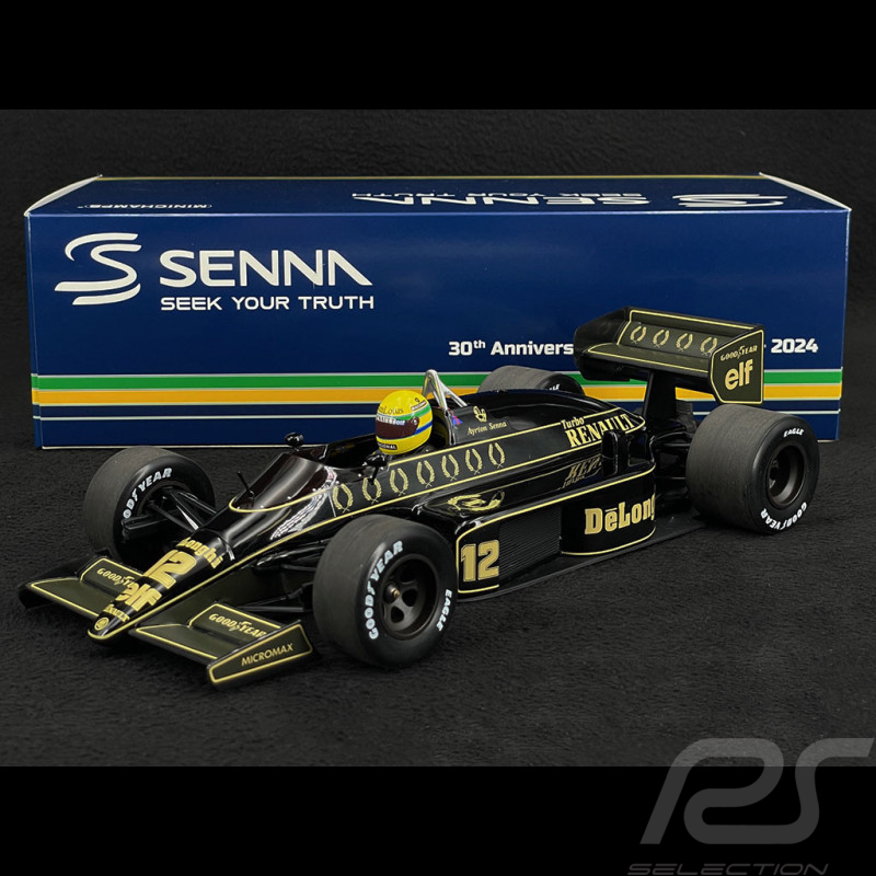 Ayrton Senna Lotus 98T Renault n° 12 GP Deutschland 1986 F1 Dirty Version 1/18 Minichamps 540863812
