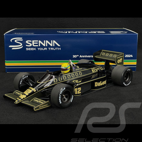Ayrton Senna Lotus 98T Renault n° 12 GP Allemagne 1986 F1 Dirty Version 1/18 Minichamps 540863812