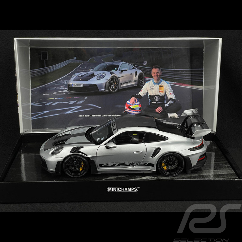Porsche 911 GT3 RS Type 992 Weissach Package 2022 Sport Auto Supertest GT Silber 1/18 Minichamps 110062020