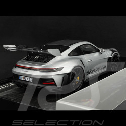 Porsche 911 GT3 RS Type 992 Weissach Package 2022 Sport Auto Supertest GT Silver 1/18 Minichamps 110062020