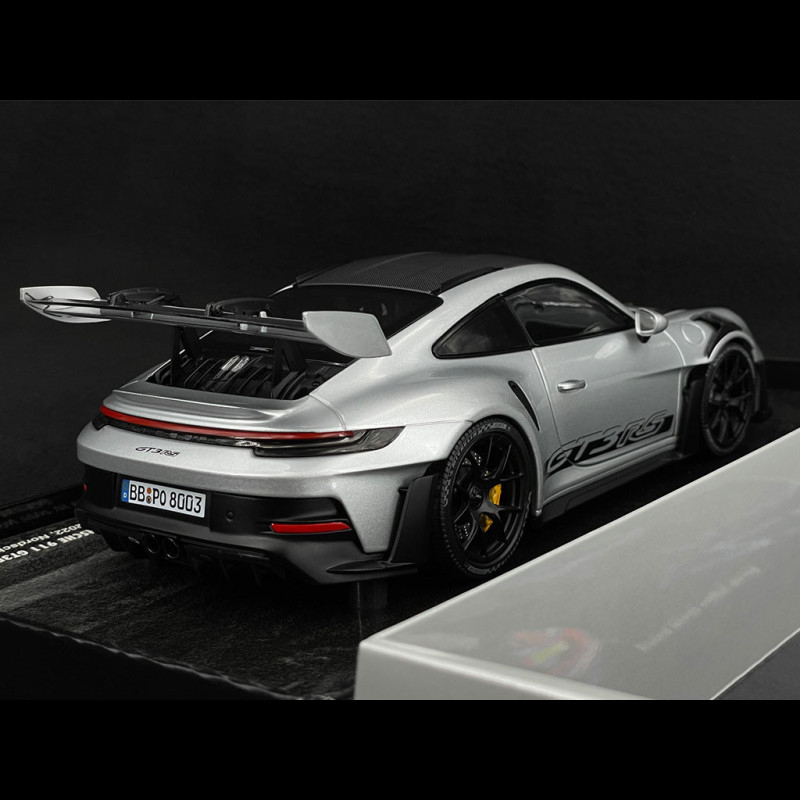 Porsche Gt Rs Type Weissach Package Sport Auto Supertest Gt Silver Minichamps