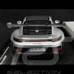 Porsche 911 GT3 RS Type 992 Weissach Package 2022 Sport Auto Supertest GT Silver 1/18 Minichamps 110062020