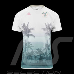 Alpine T-Shirt F1 Team Miami Ocon Gasly White / Sky Blue Kappa 38242MW - men