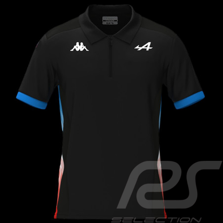 Alpine Poloshirt Endurance Team Schumacher Adrend Schwarz / Blau / Rot Kappa 361S87W_A00 - Herren