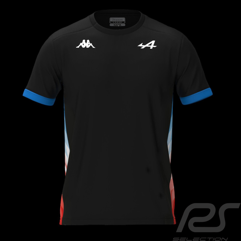 T-Shirt Alpine Endurance Team Schumacher Adirend Noir / Bleu / Rouge Kappa 381W3YW - homme