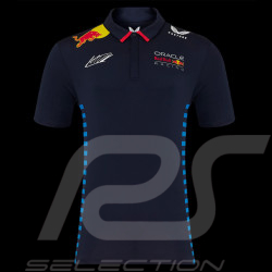 Red Bull Racing Poloshirt F1 Team Max Verstappen Signature Marineblau TM5885-190 - Herren
