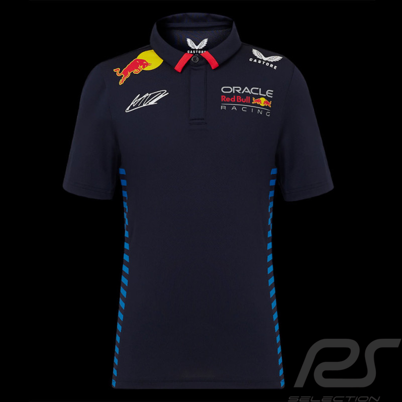 Polo Red Bull Racing F1 Team Max Verstappen Signature Bleu marine TJ5885-190 - enfant