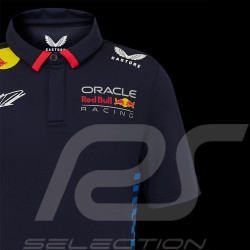 Red Bull Racing Polo shirt F1 Team Max Verstappen Signature Navy blue TJ5885-190 - children