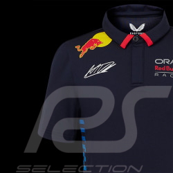 Red Bull Racing Polo shirt F1 Team Max Verstappen Signature Navy blue TJ5885-190 - children