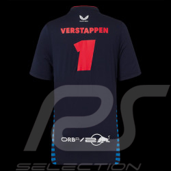 Red Bull Racing T-shirt F1 Team Max Verstappen Signature Marineblau TJ5887-190 - Kinder