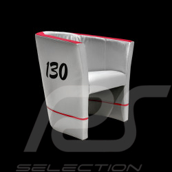 Tub chair Racing Inside n° 130 Little Bastard grey / red