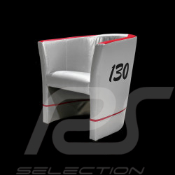 Tub chair Racing Inside n° 130 Little Bastard grey / red