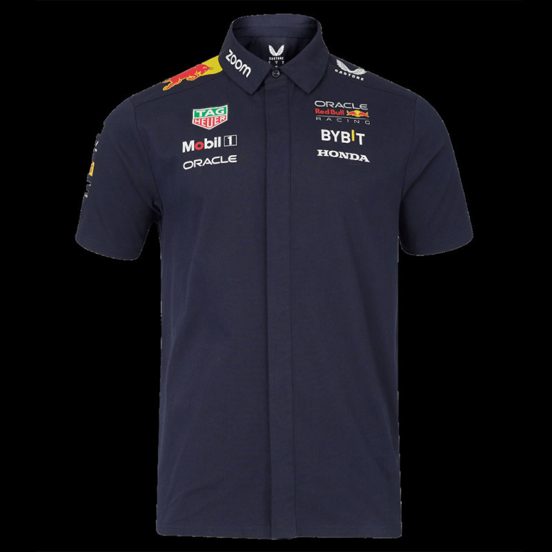 Red Bull Racing Shirt short sleeves F1 Team Verstappen Perez Navy blue ...