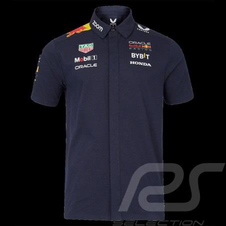 Chemise Red Bull Racing manches courtes F1 Team Verstappen Perez Bleu marine TM5317-190 - homme