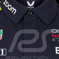 Chemise Red Bull Racing manches courtes F1 Team Verstappen Perez Bleu marine TM5317-190 - homme