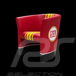 Fauteuil cabriolet Racing Inside n° 51 Rouge