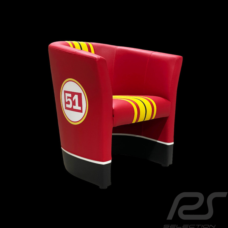 Fauteuil cabriolet Racing Inside n° 51 Rouge