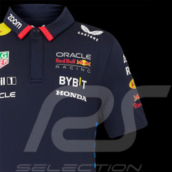 Red Bull Racing Polohemd F1 Team Verstappen Perez Marineblau TJ5288-190 - Kinder
