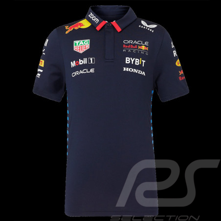 Polo Red Bull Racing F1 Team Verstappen Perez Bleu marine TJ5288-190 - enfant