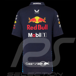 Red Bull Racing Polo Shirt F1 Team Verstappen Perez Navy blue TJ5288-190 - children