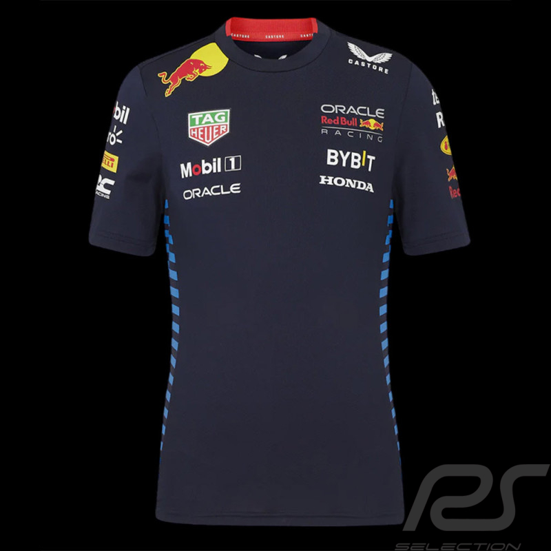 Red Bull Racing T-shirt F1 Team Verstappen Perez Navy blue TJ5289-190 - children