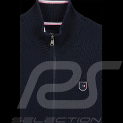 Veste Eden Park Cardigan zippé Coton Bleu Marine E24MAICA0003-BLF - homme
