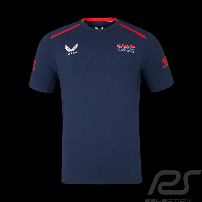 T-Shirt Honda Racing HRC Moto GP Mir Marini Bleu Foncé TU5348 - homme