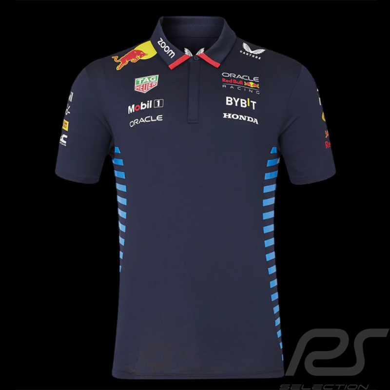 Red Bull Racing Polo Shirt F1 Team Verstappen Perez Navy blue TM5288-190 - men