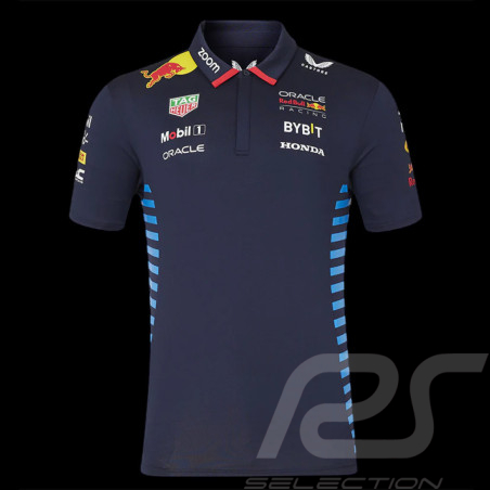 Red Bull Racing Polo Shirt F1 Team Verstappen Perez Navy blue TM5288-190 - men