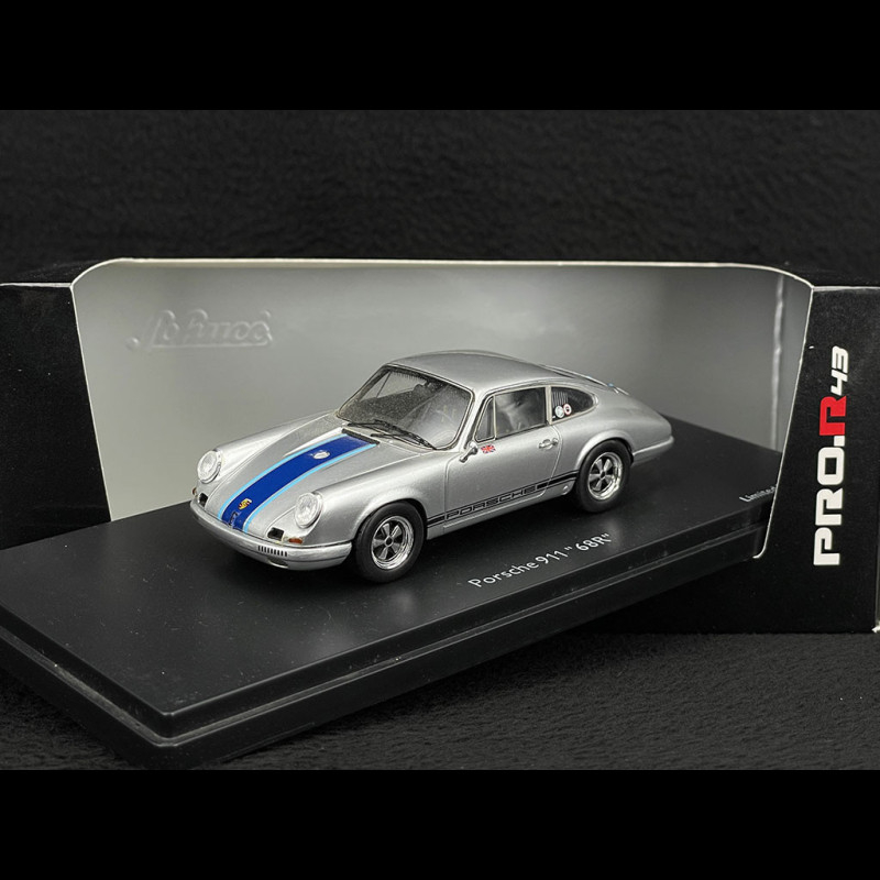 Porsche 911 R Magnus Walker 68R silver / blue 1/43 Schuco