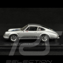 Porsche 911 R Magnus Walker 68R gris argent / bleu 1/43 Schuco 450891600