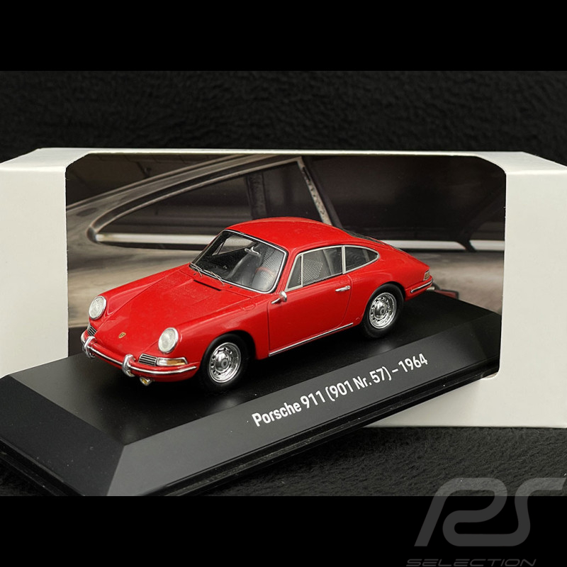 Porsche 911 type 901 N° 57 1964 rouge signal 1/43 Spark MAP02001117