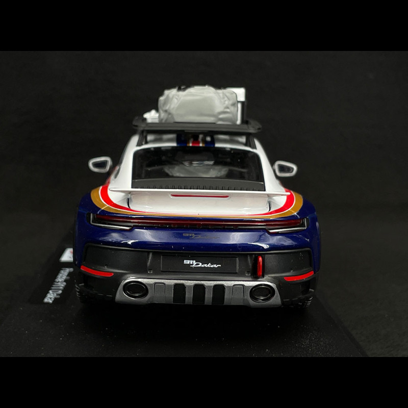 Bburago 1/24 Porsche 911 Dakar 2023 - Voiture Modèle Métal Avec Portes Et Capot Ouvrants